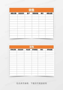 销售单管理系统excel模板下载 熊猫办公